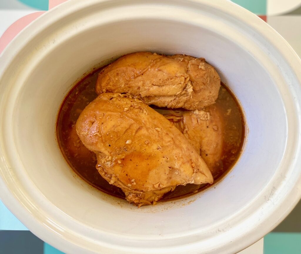 BBQ chicken breasts in crock pot