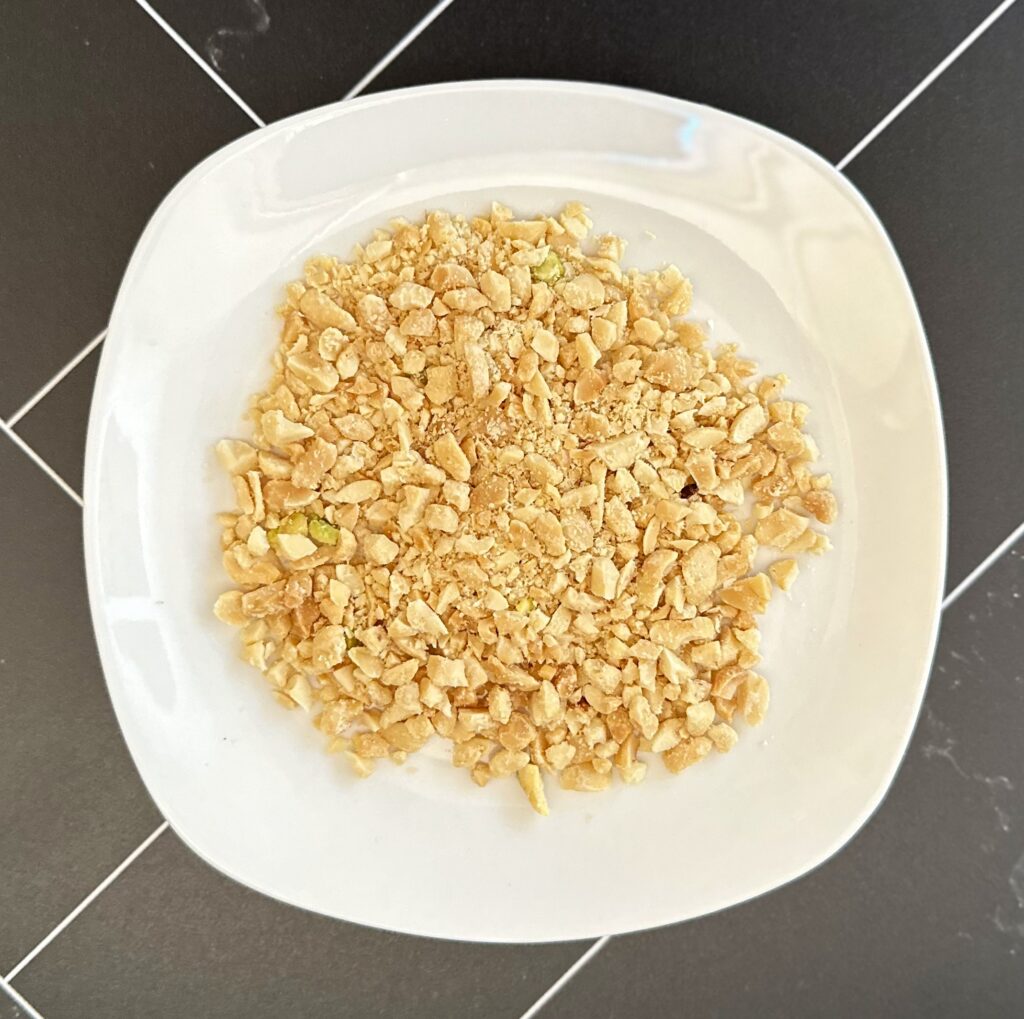 Chopped peanuts for Chinese Chicken Salad