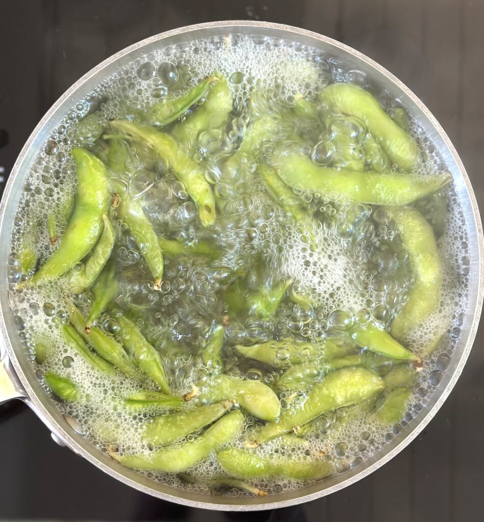 Boiling Edamame