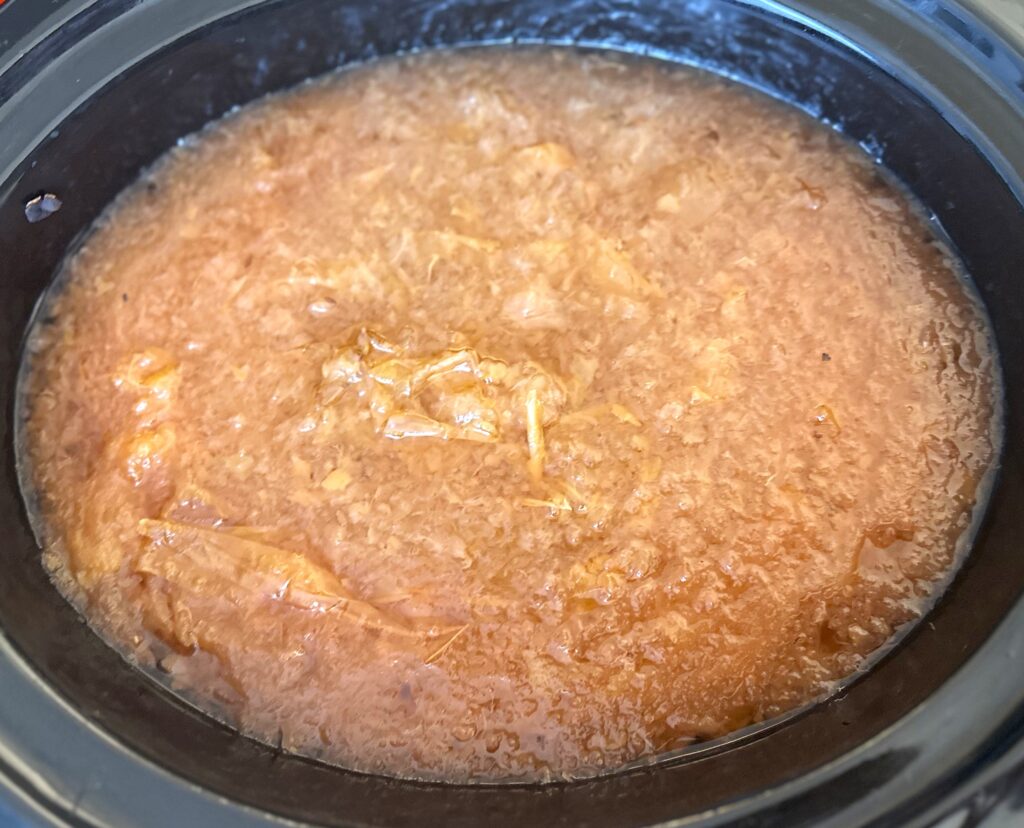 Finish cooked Apples for Fall Sangria