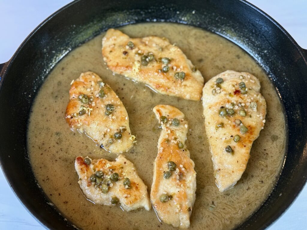 chicken cutlets with piccata sauce