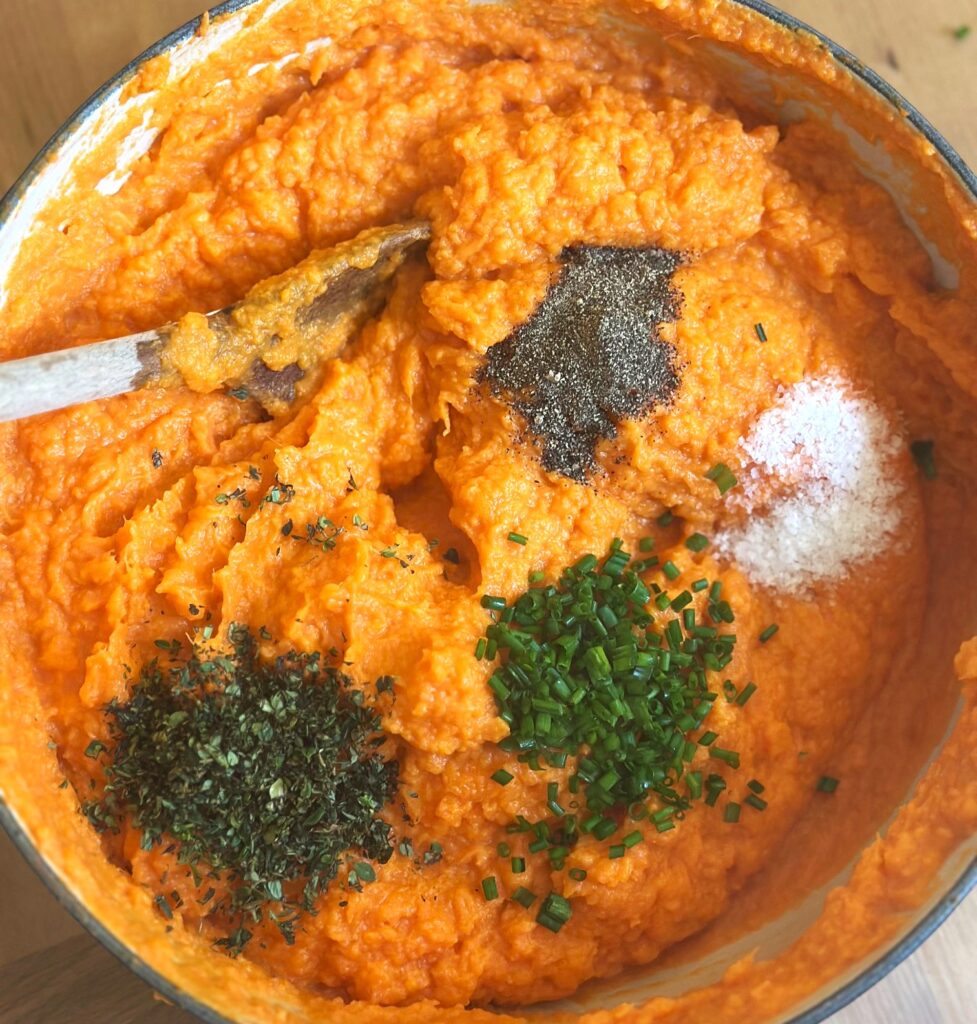Mashed Sweet Potatoes with spices