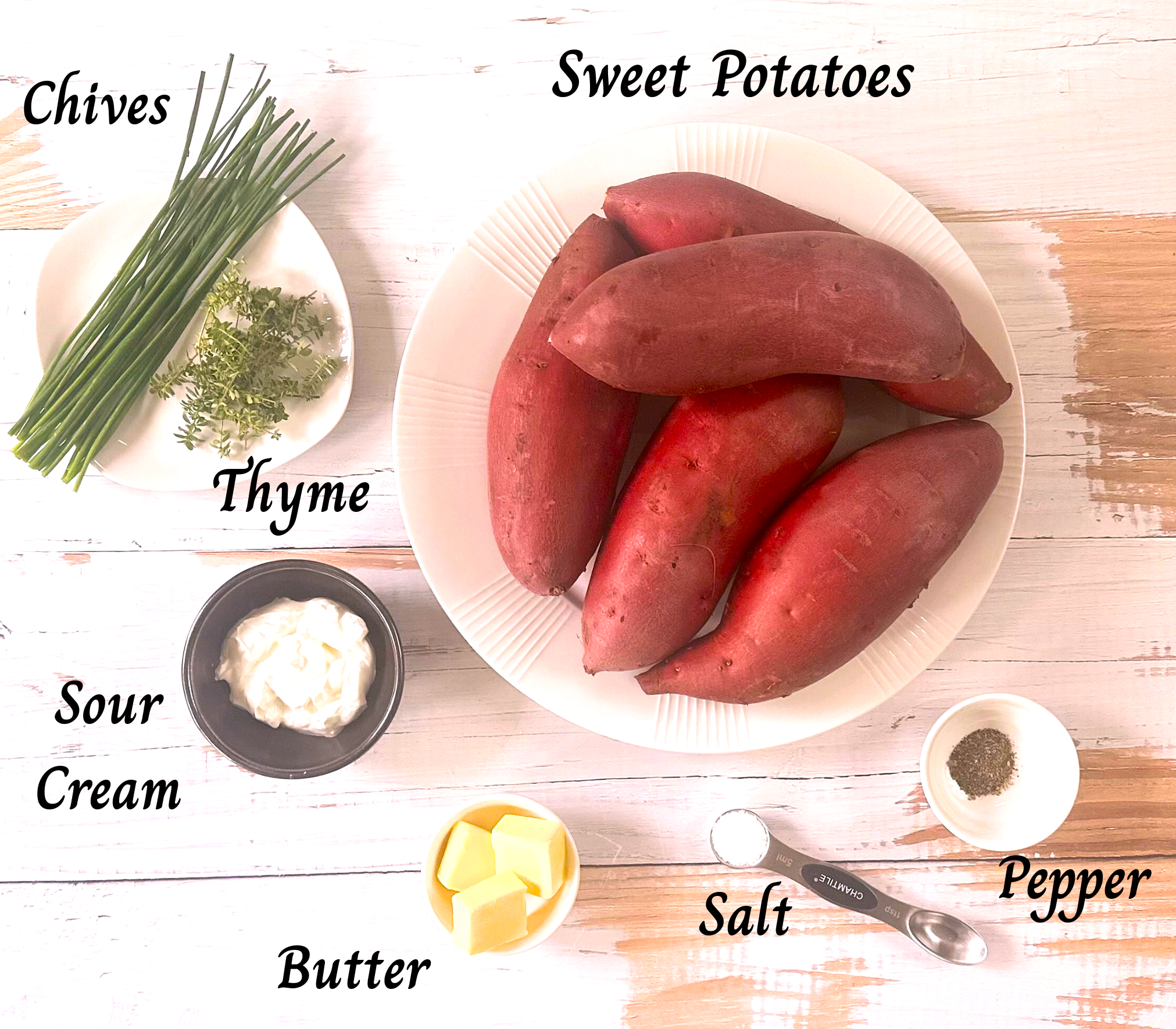 Mashed Sweet Potatoes Ingredients