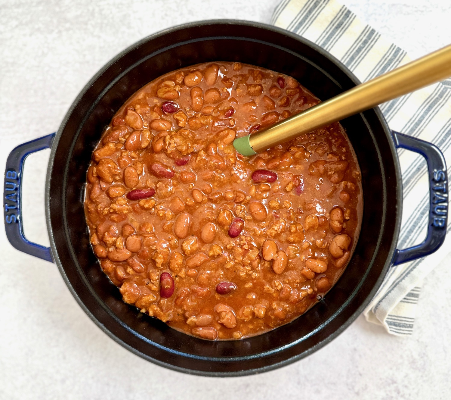 chili pot with spoon