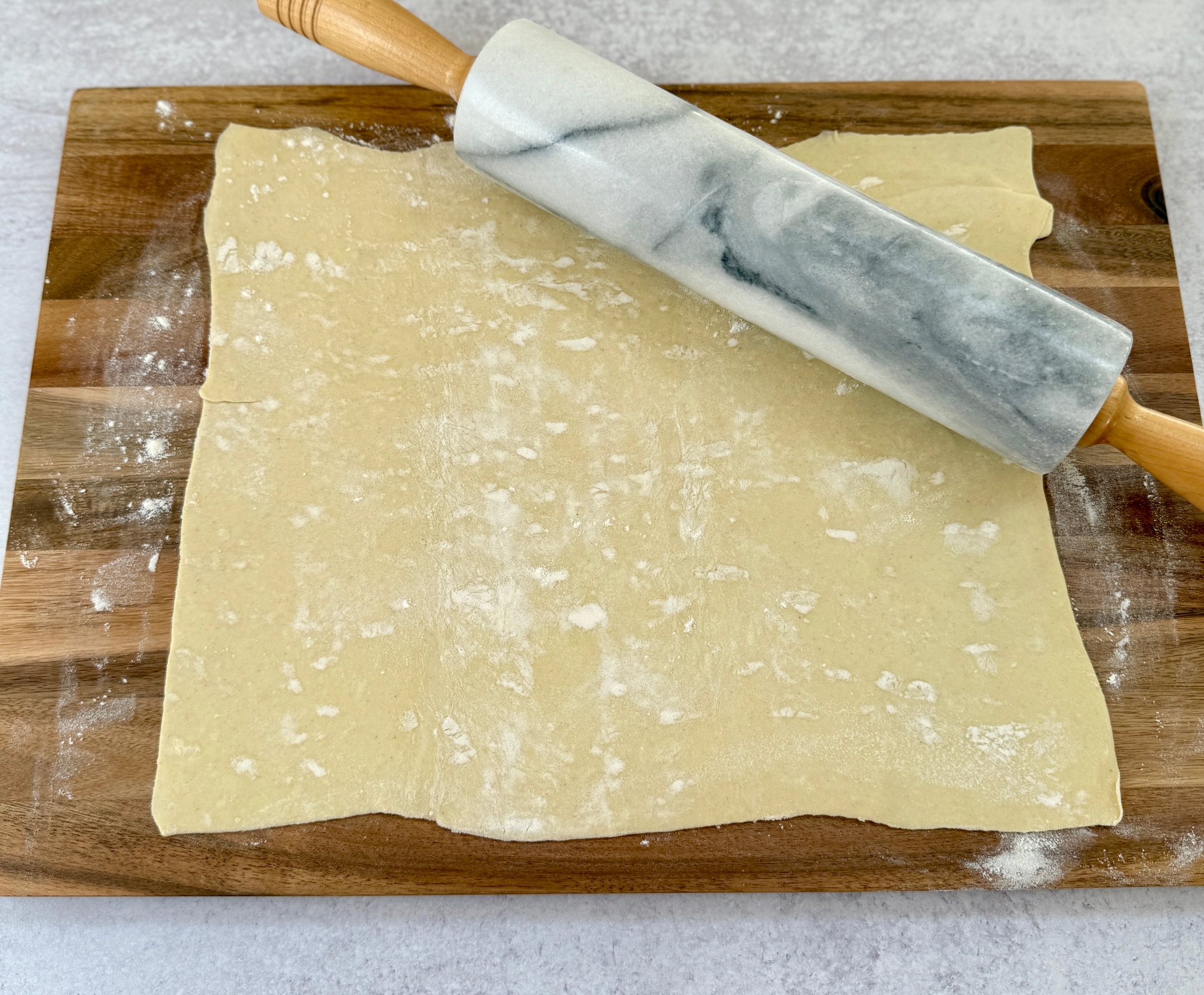 puff pastry rolled out