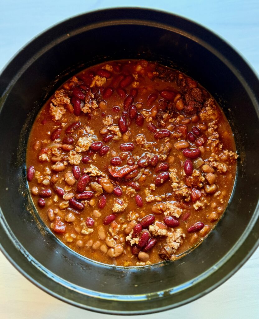 turkey chili pre-cook