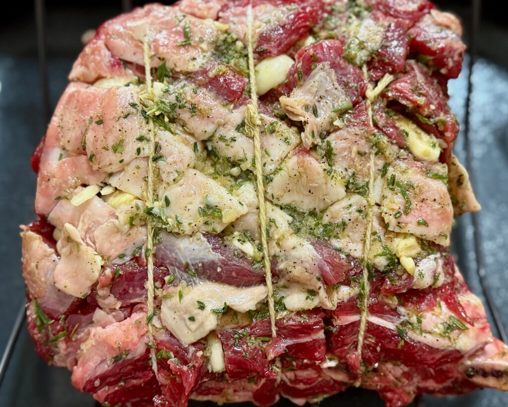 prime rib with seasoning paste