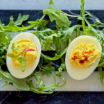 2 deviled eggs