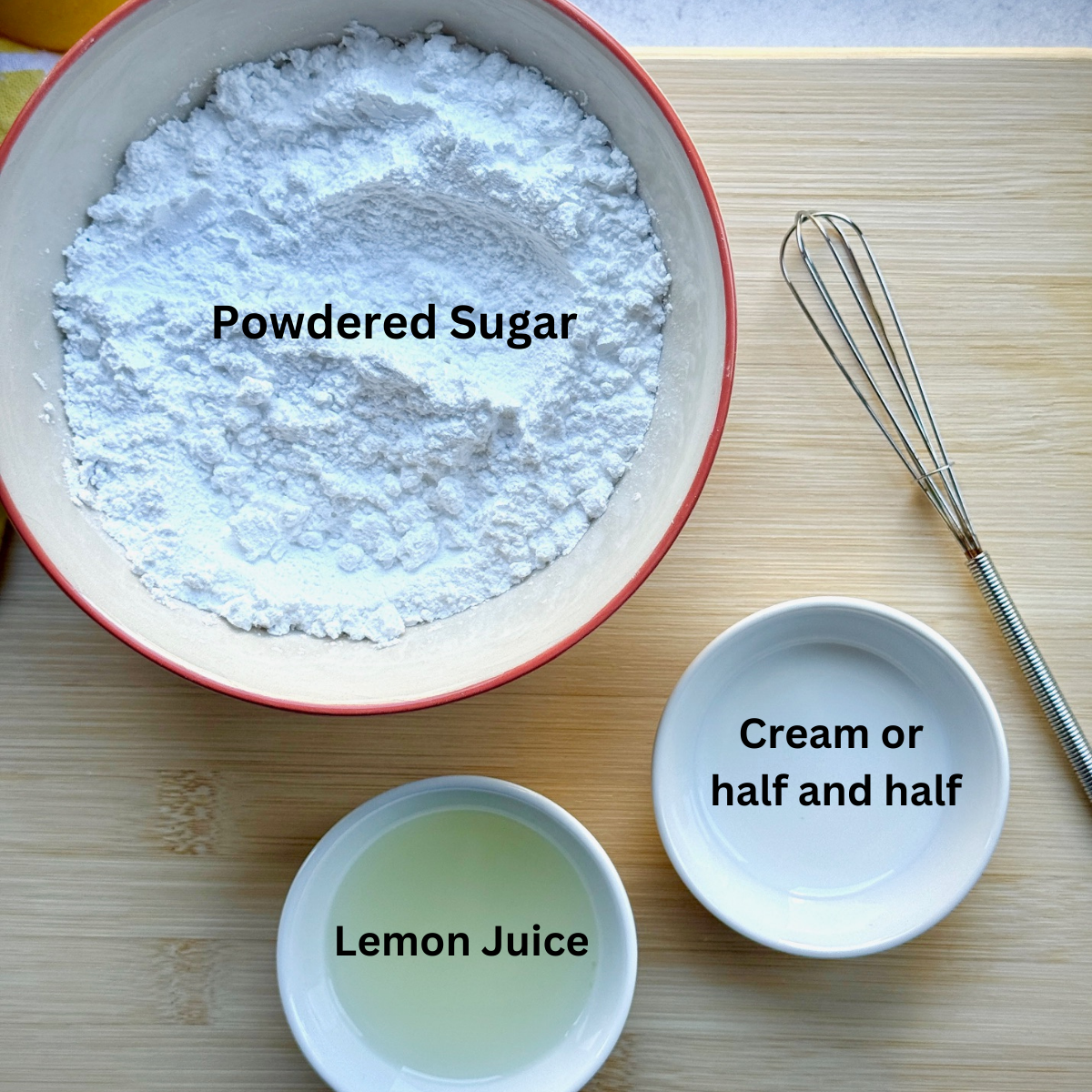 lemon icing ingredients