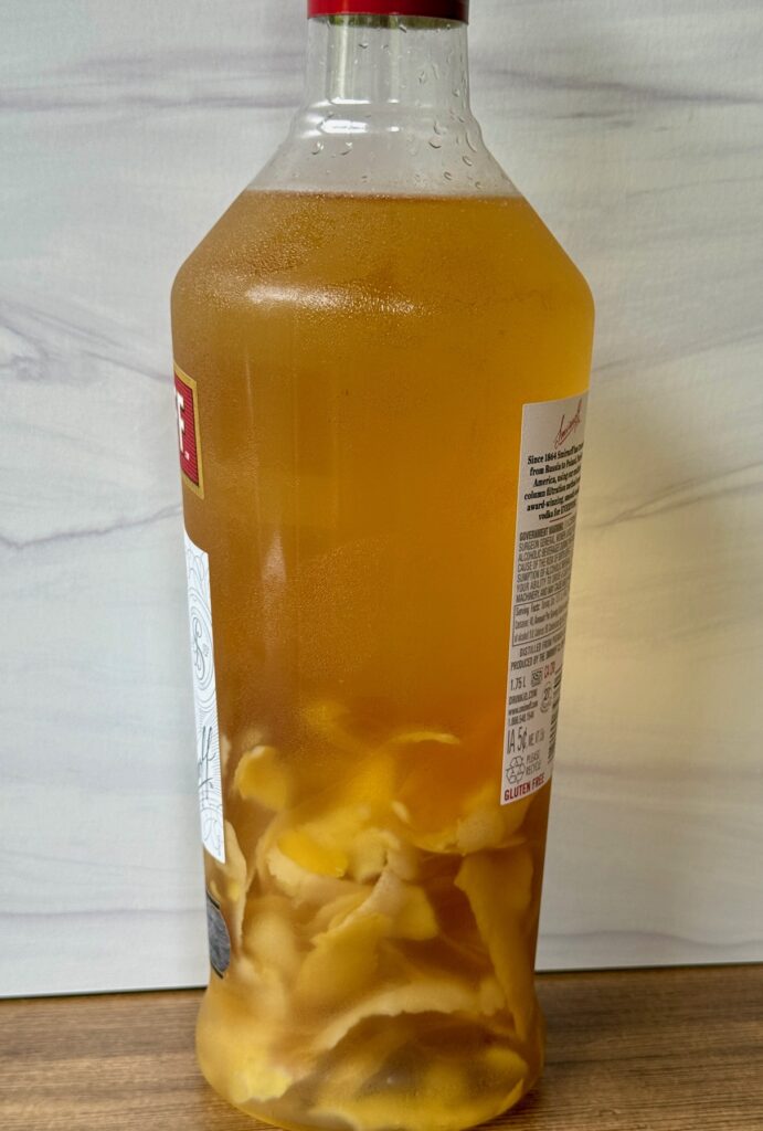 day 30 of infused lemon vodka