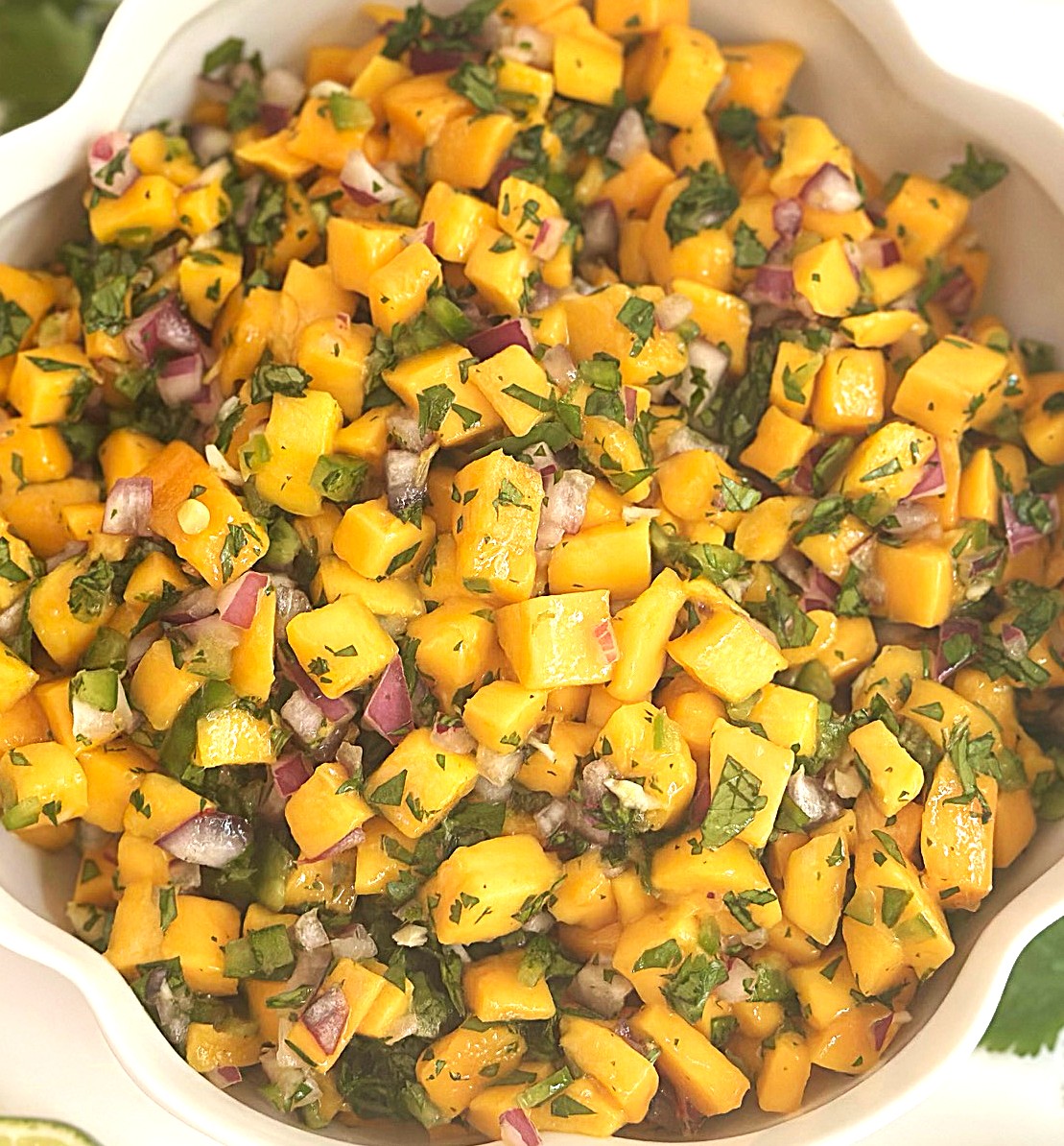 Mango Salsa close up