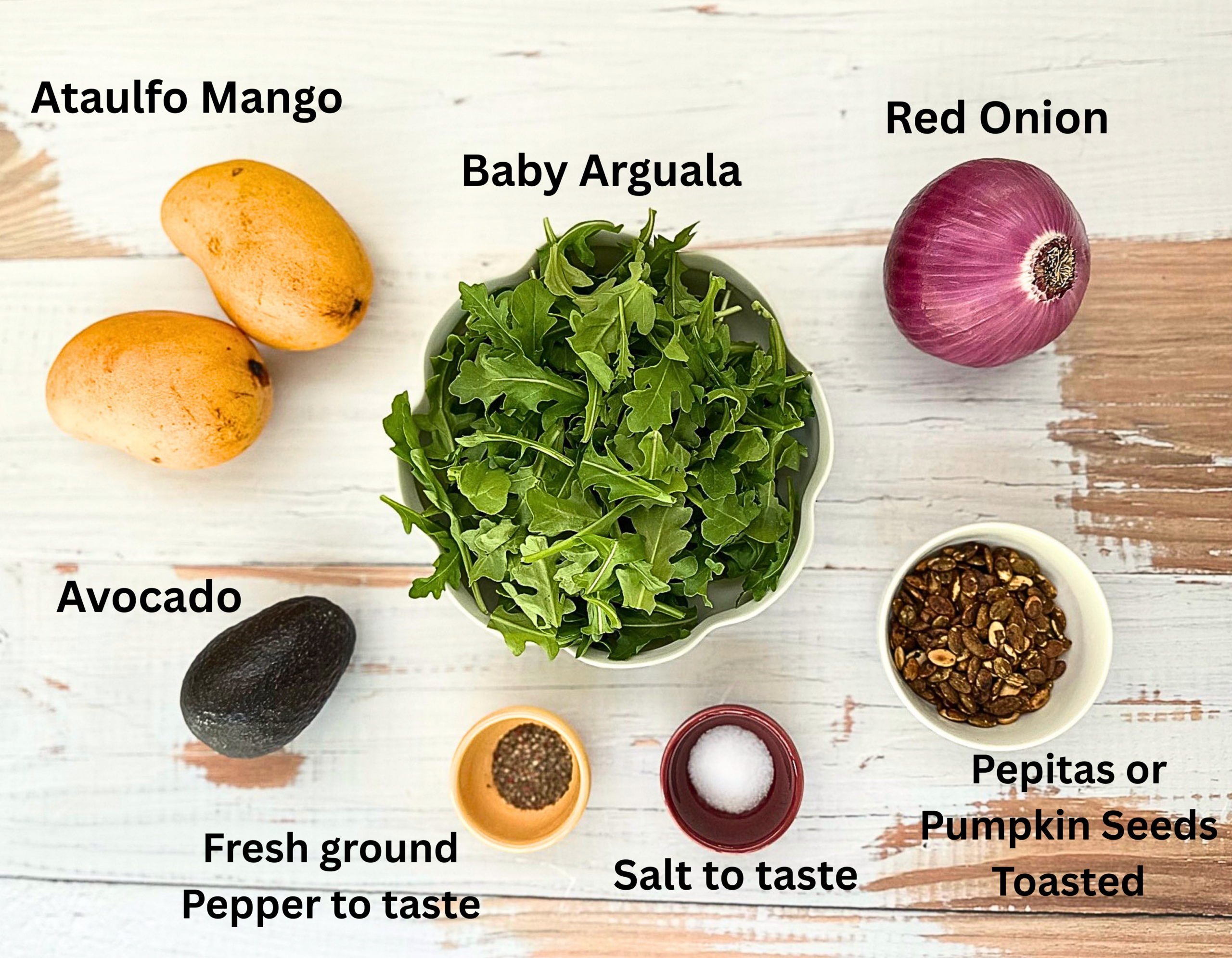 Mango Avocado Salad Ingredients