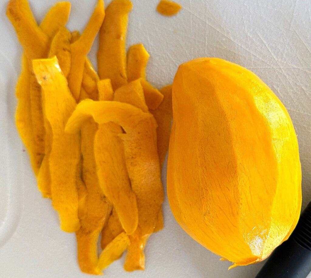 Peeling a Mango