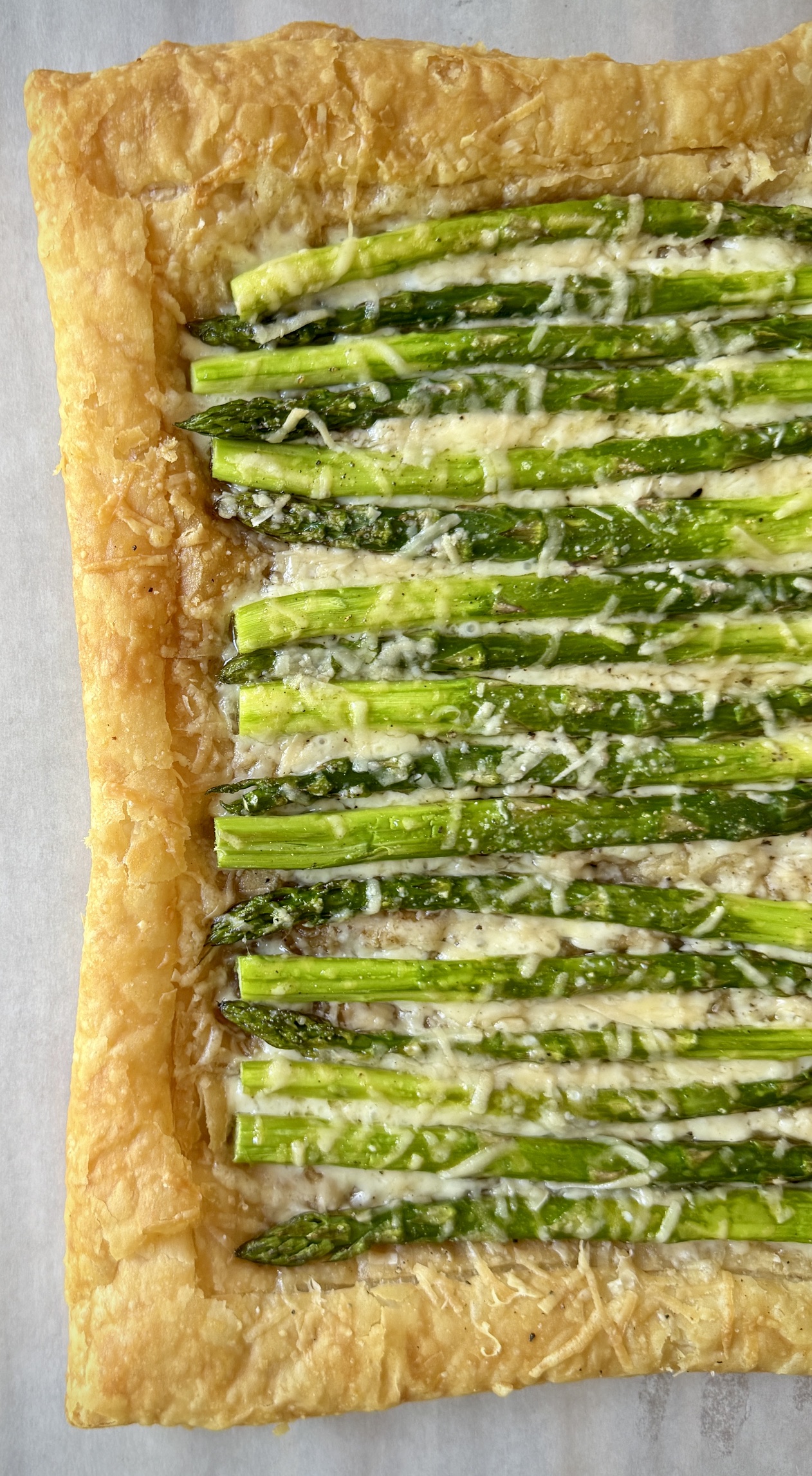 half of a veggie tart
